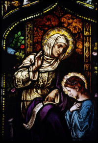 St. Anne with Young St. Mary detail